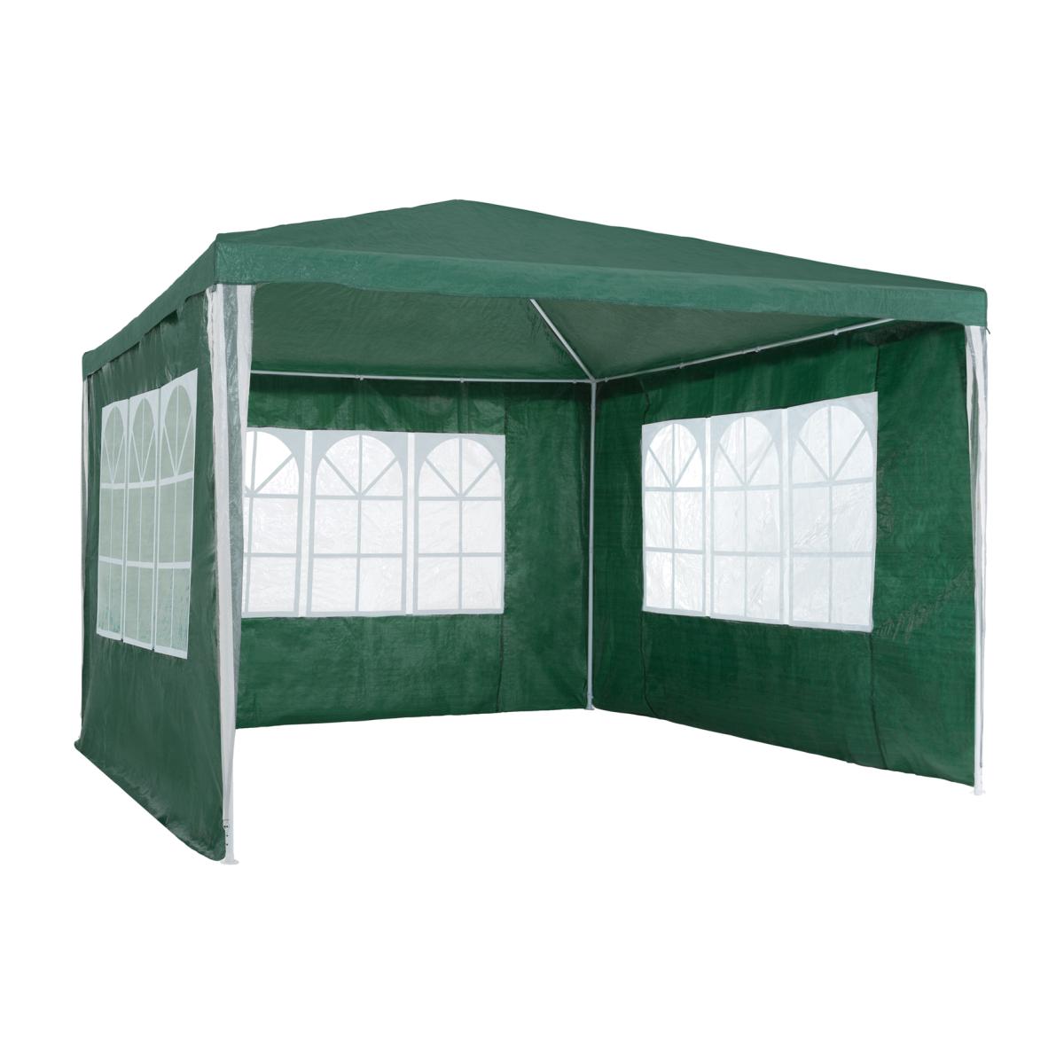 Gazebo 3x3m With 3 Side Panels - Green – image 1
