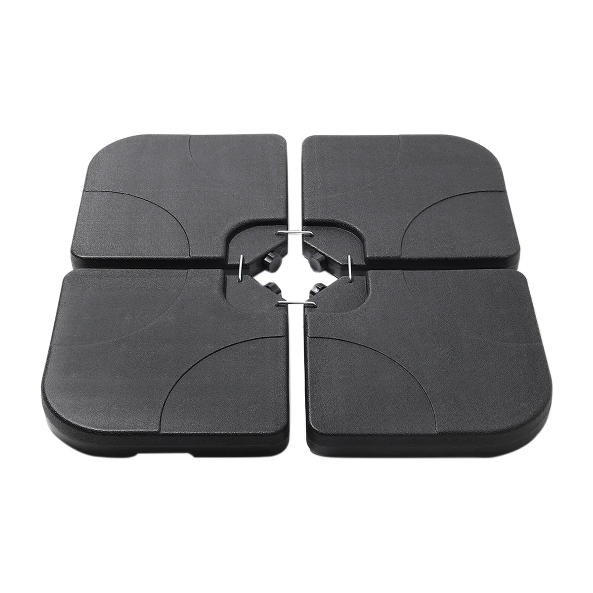 HomeScape HDPE Square Fillable Parasol Base - Black – image 1