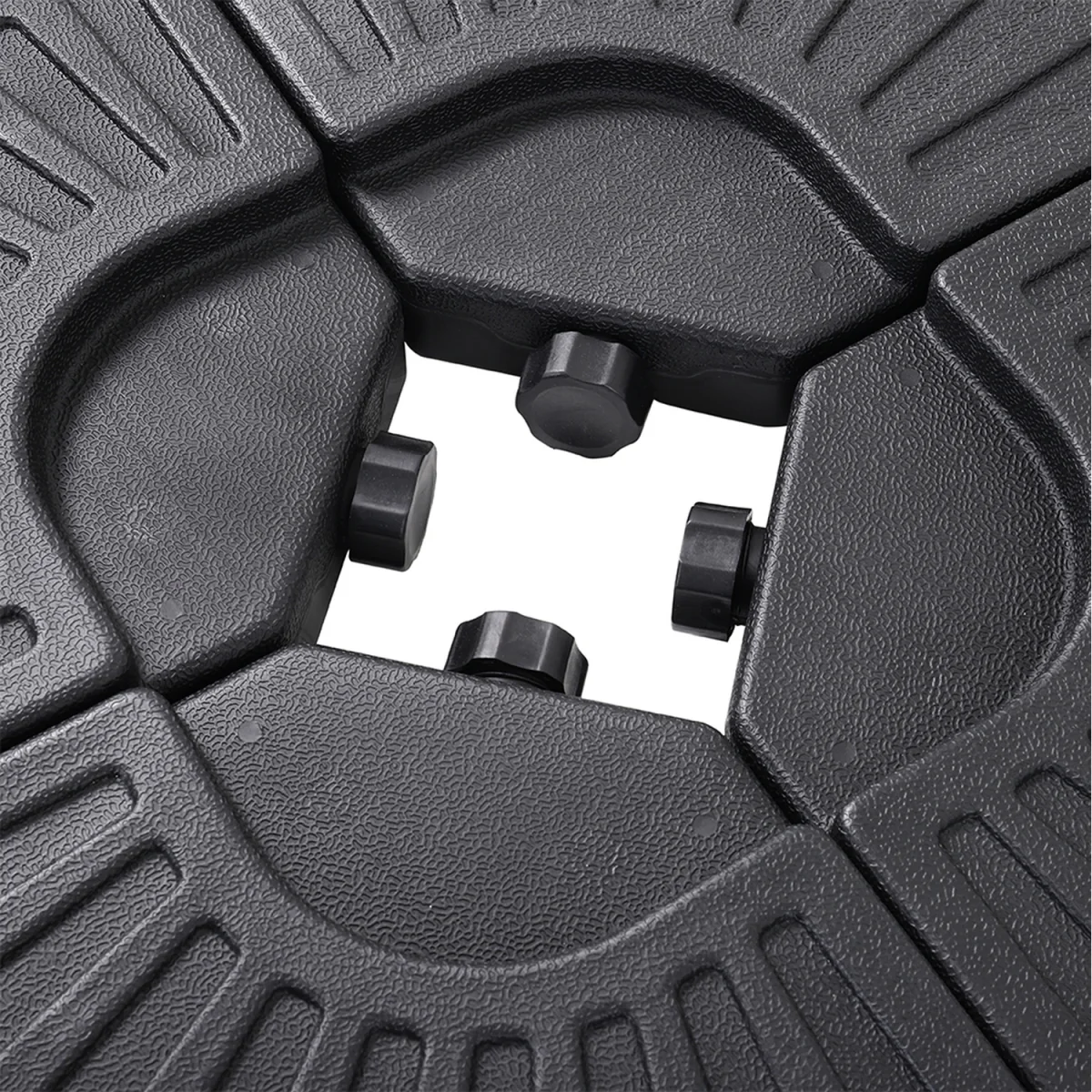 Heavy-Duty 4-Piece Parasol Base with HDPE Build - Black – image 7