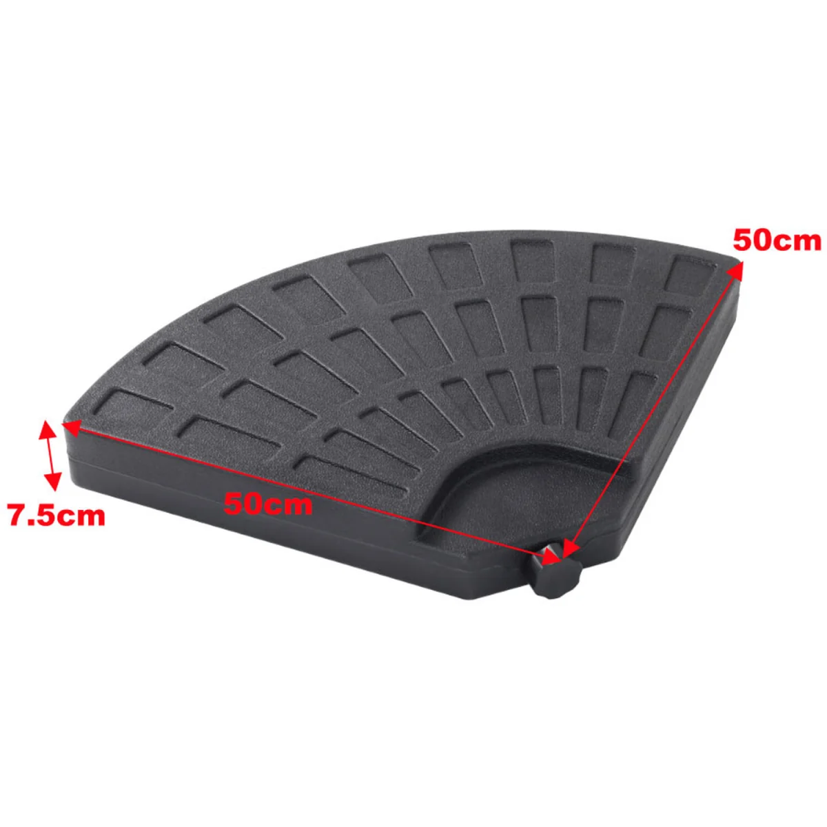 Heavy-Duty 4-Piece Parasol Base with HDPE Build - Black – image 8