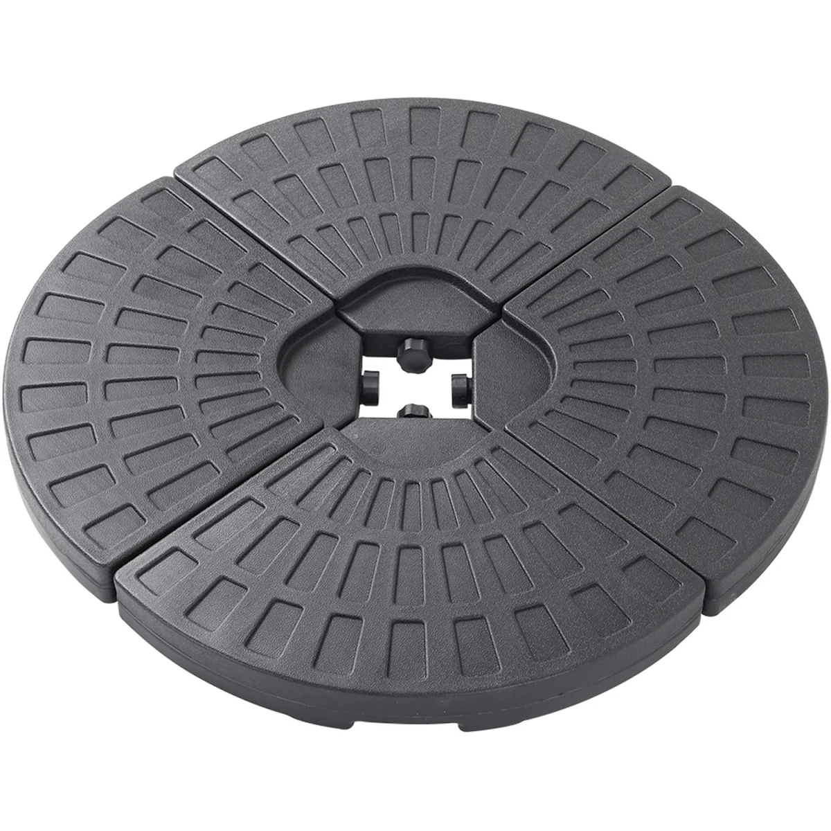 Heavy-Duty 4-Piece Parasol Base with HDPE Build - Black – image 9