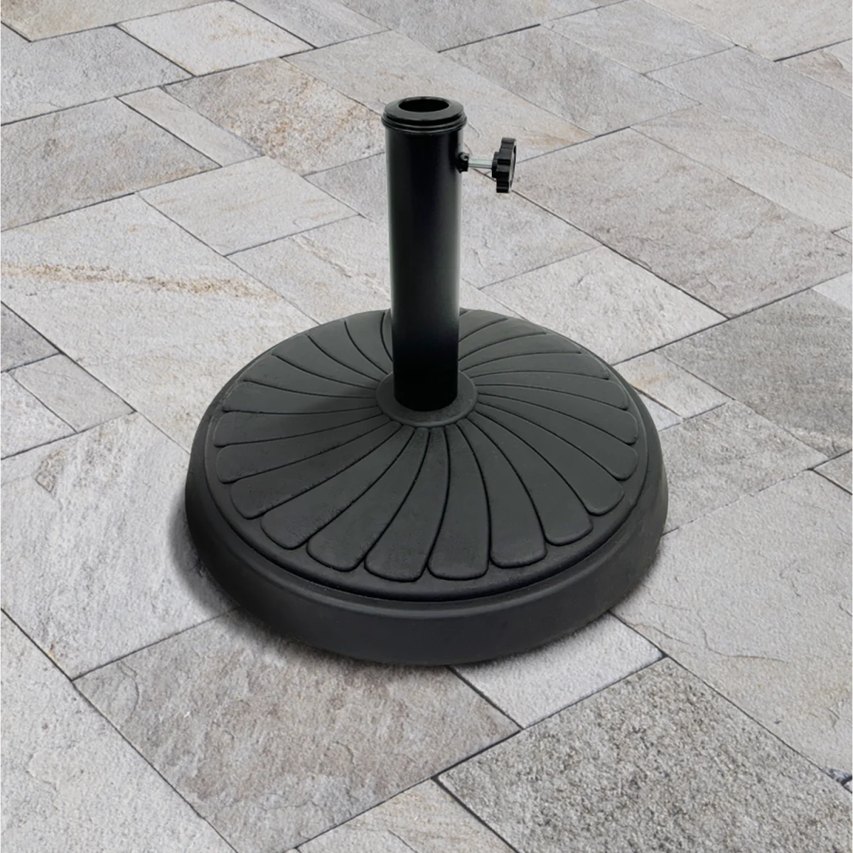 Black Swirled Parasol Base - Black – image 2