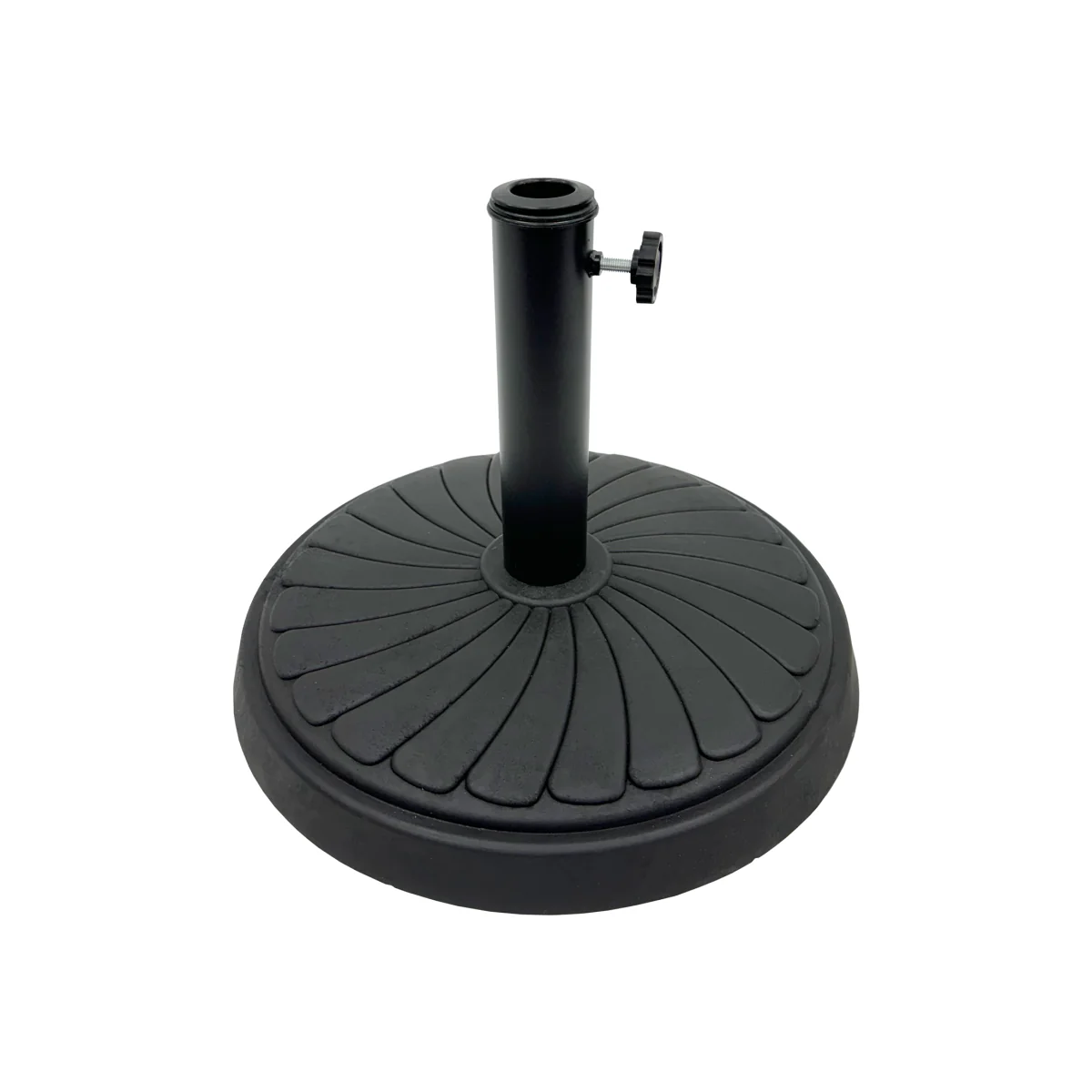 Black Swirled Parasol Base - Black – image 1
