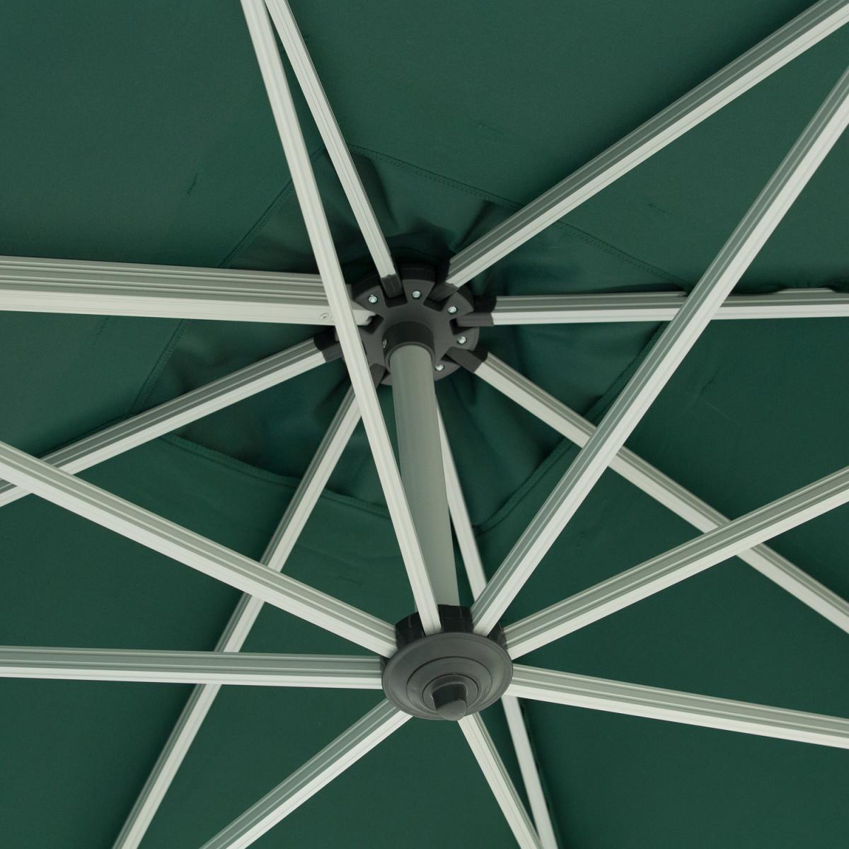 Square 3m Patio Parasol - Green – image 5
