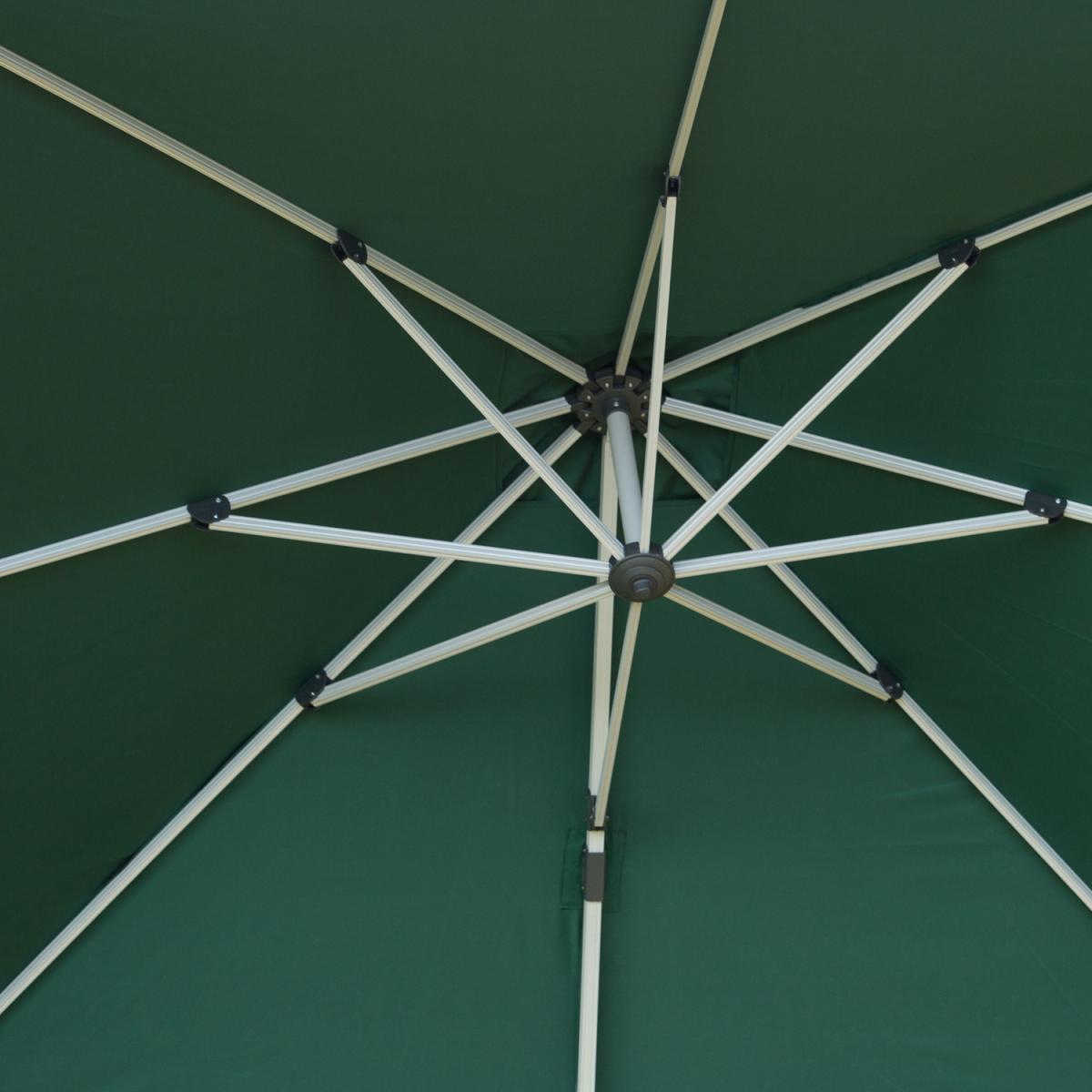 Square 3m Patio Parasol - Green – image 6