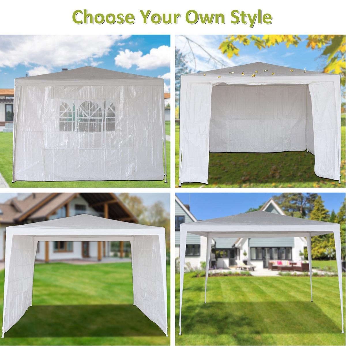 BIRCHTREE Gazebo PE 3X6M PEG02 - White – image 3
