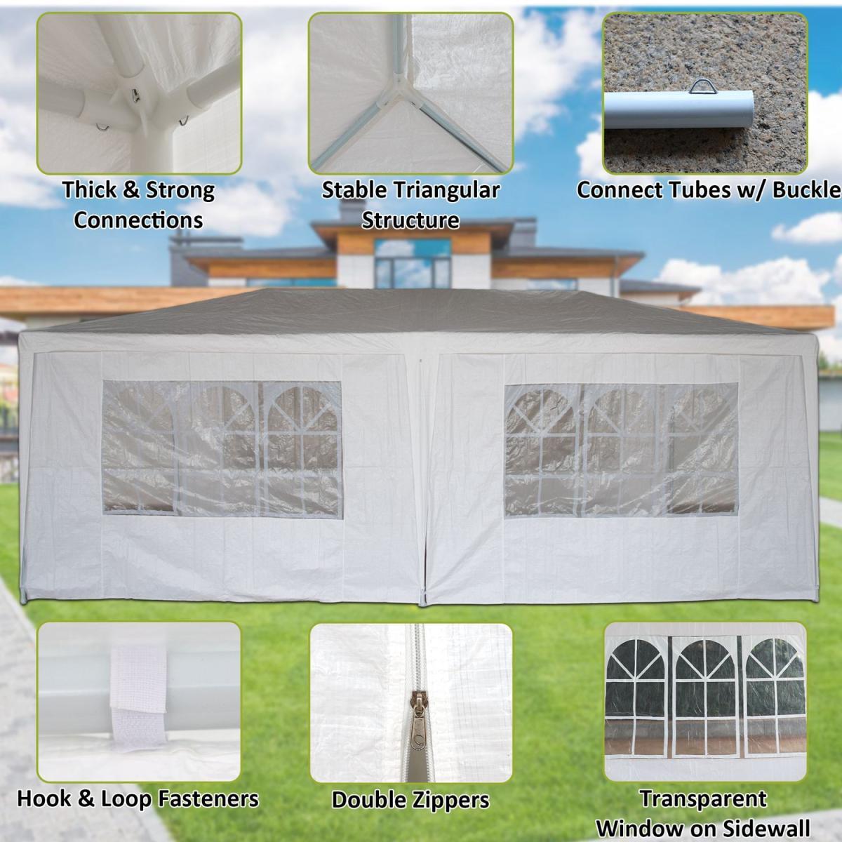 BIRCHTREE Gazebo PE 3X6M PEG02 - White – image 5