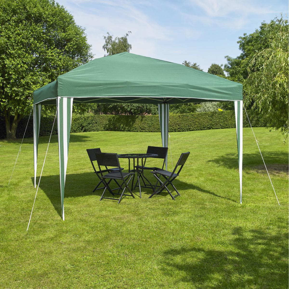 Pop Up Gazebo Party Tent Marquee 3 x 3m - Green – image 1