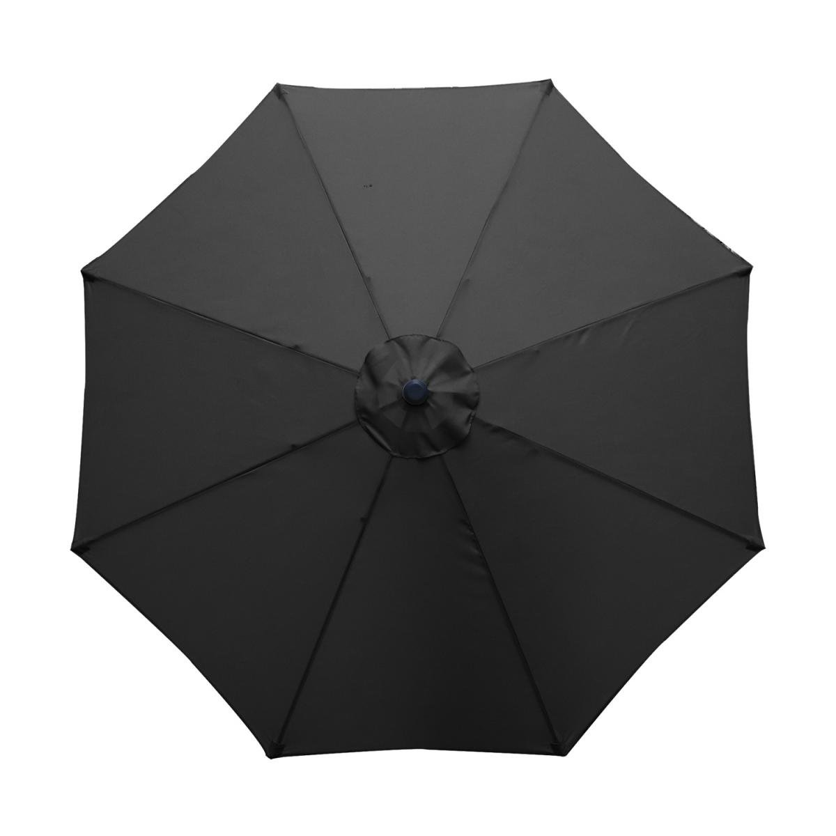 BIRCHTREE 3M Garden Parasol Tilt Crank Umbrella - Black – image 4