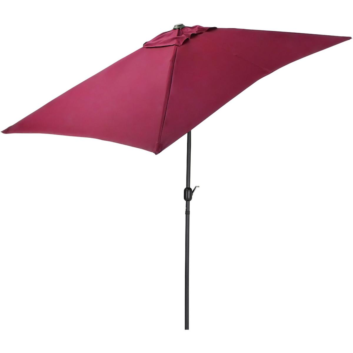 3M Rectangular Traditional Parasol - Wine Red – image 2