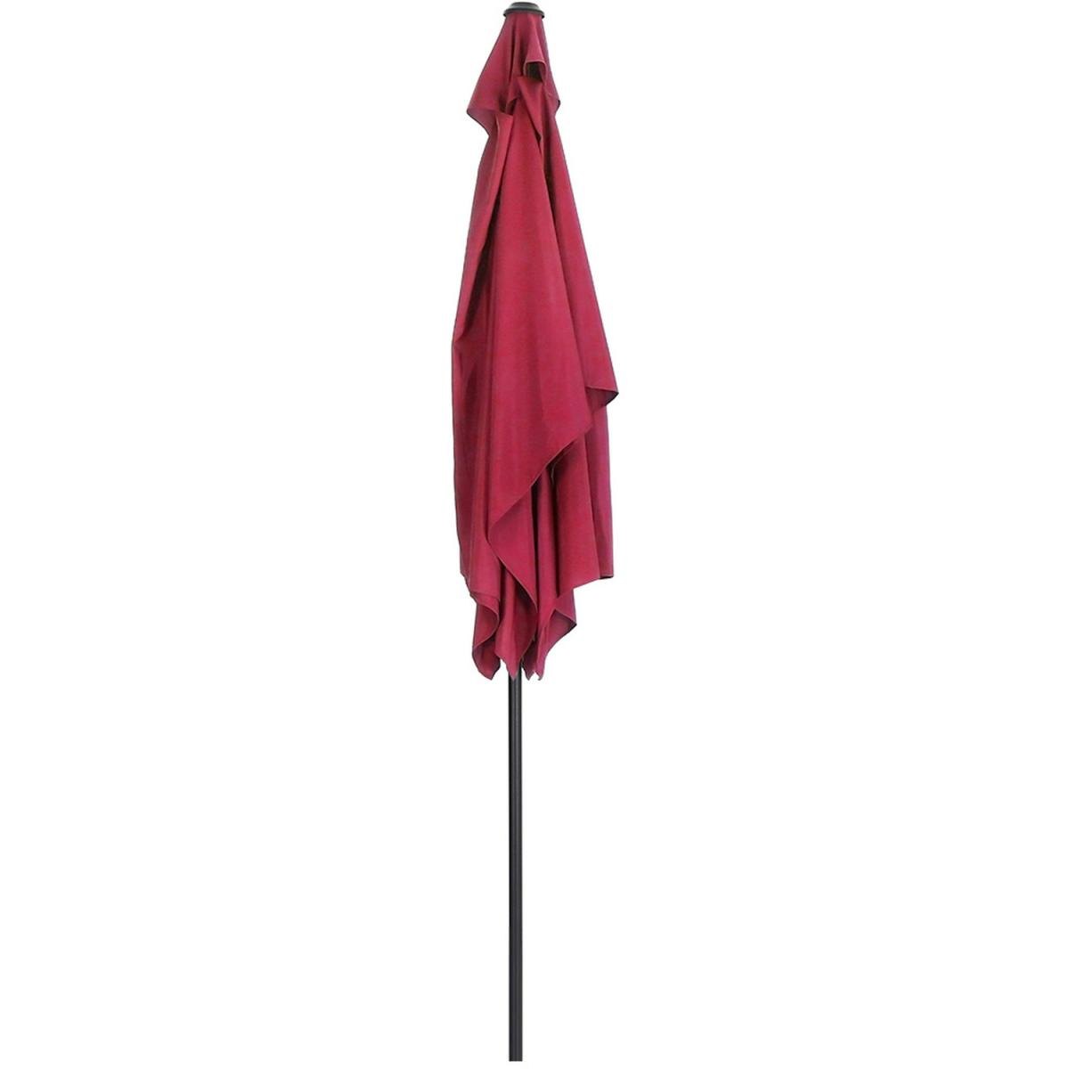 3M Rectangular Traditional Parasol - Wine Red – image 4