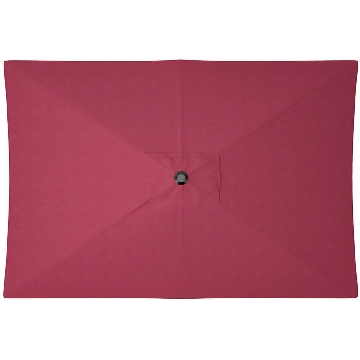 3M Rectangular Traditional Parasol - Wine Red – image 7