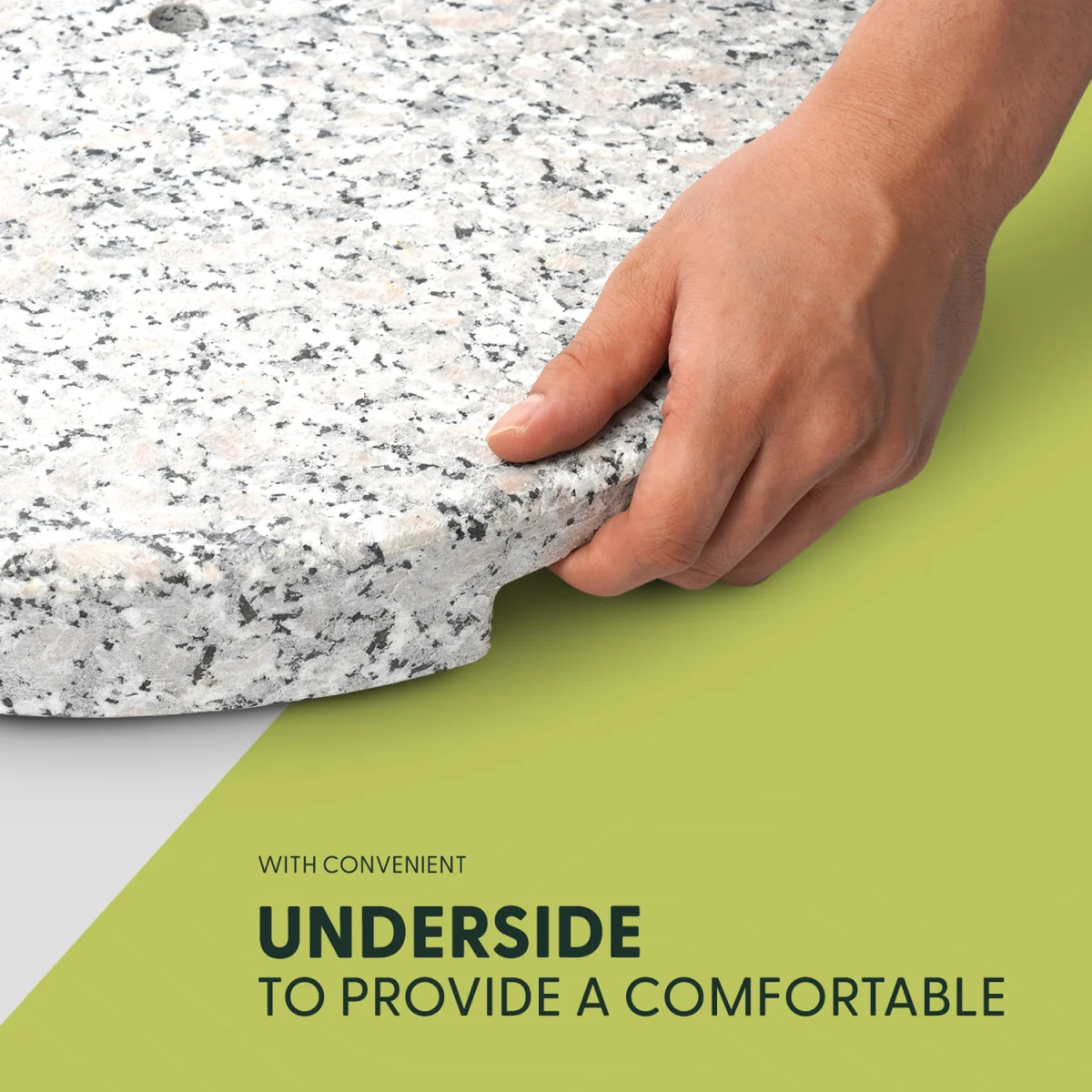 Cast Iron Effect Parasol Base - Granite / 20kg – image 3