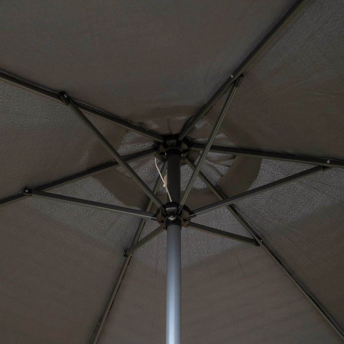 2m Outdoor Garden Parasol Sun Shade with Crank Handle in Grey - Grey – image 5