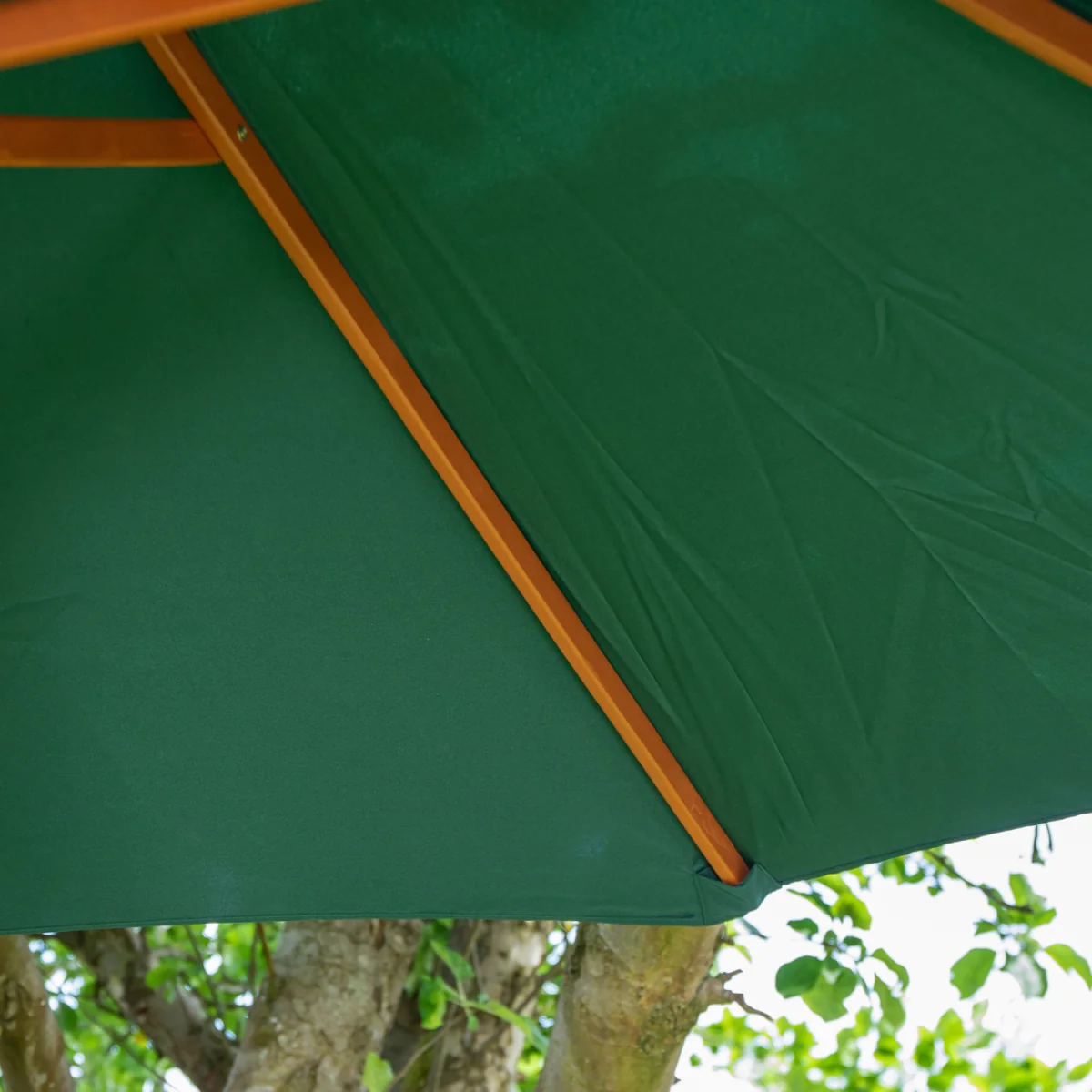 Samuel Alexander 2.7m Outdoor Wooden Garden Parasol Sun Shade with Carry Bag in Green - Green – image 7