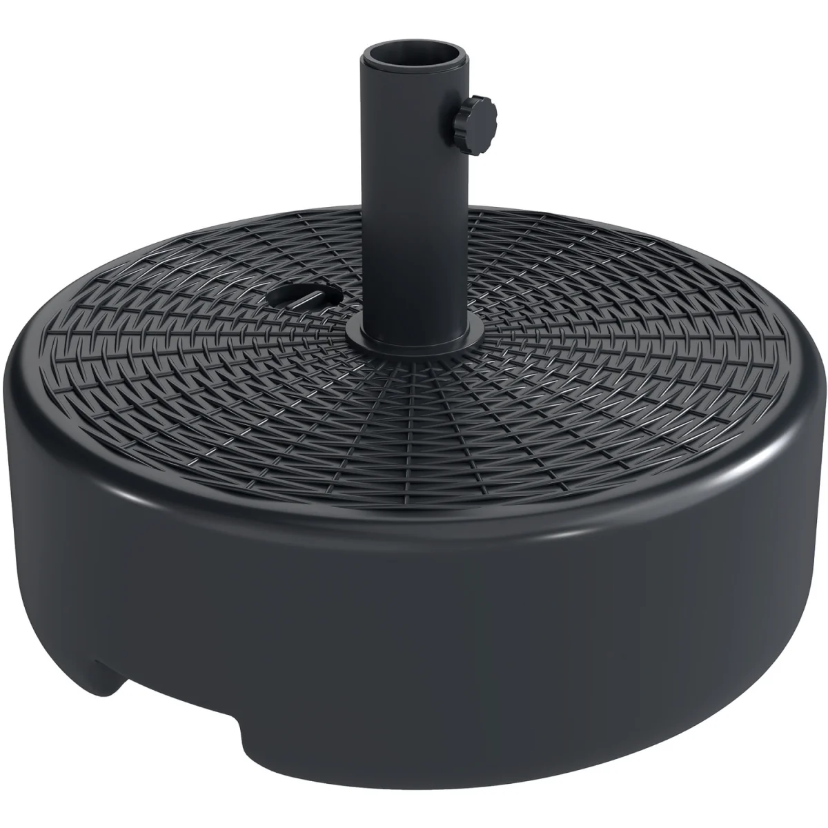 Outsunny Parasol Base 22kg Sand Filled - Black – image 9