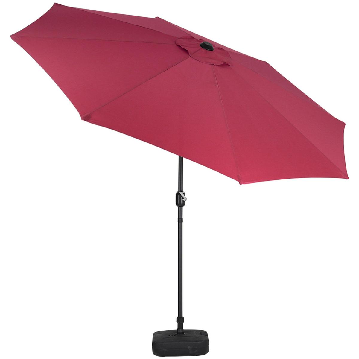 3M Traditional Parasol with Square Plastic Base - Wine Red – image 4