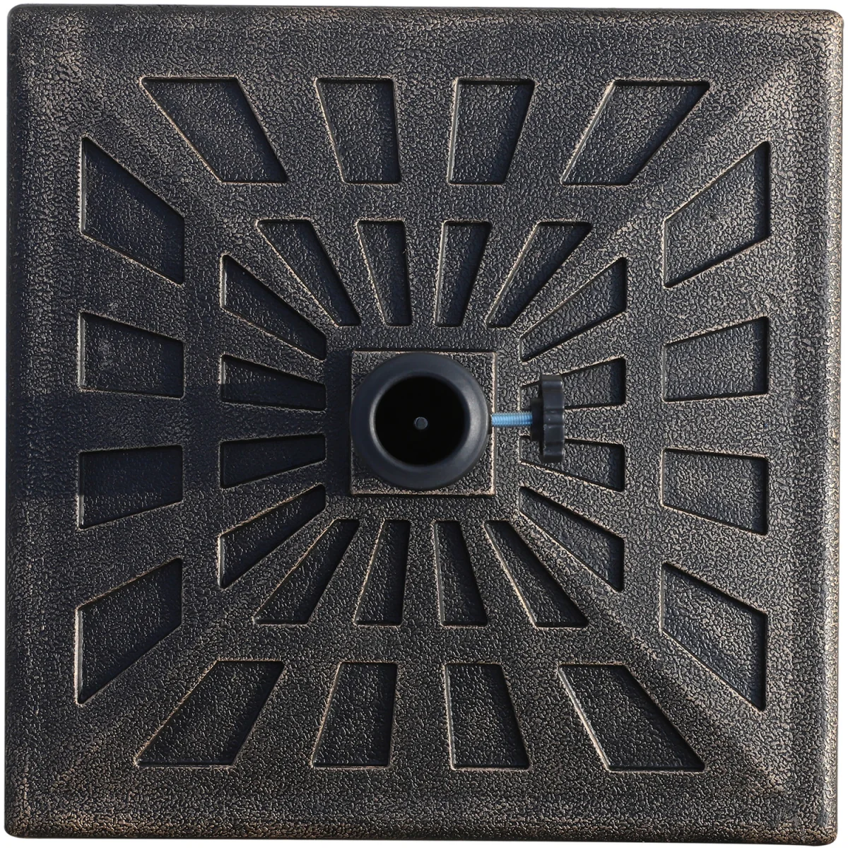 15kg Parasol Square Base Stand Holder - Bronze – image 4
