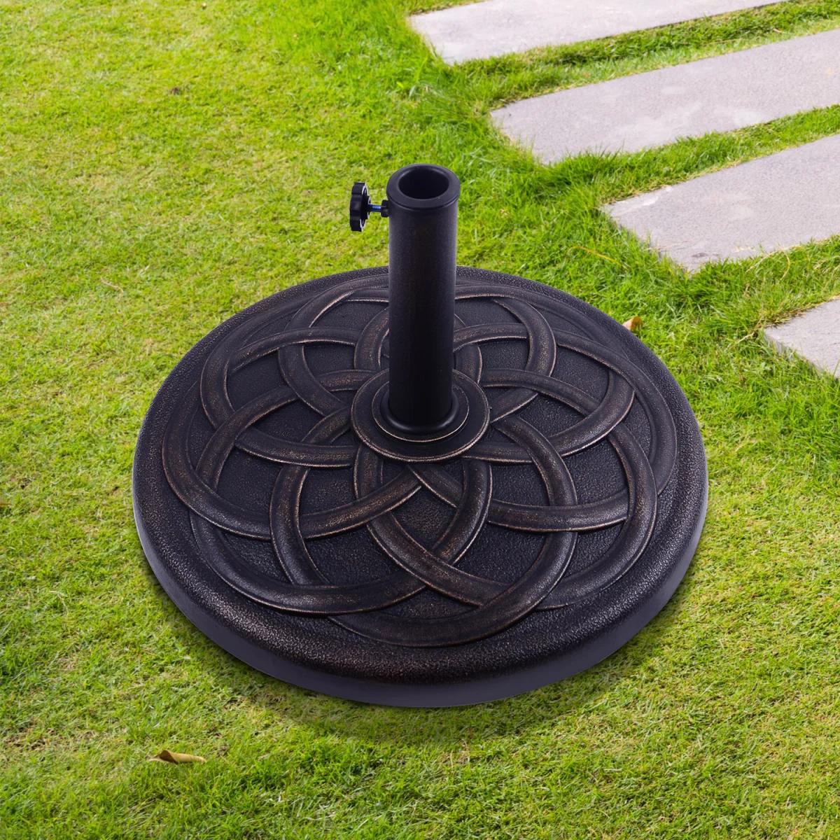 19kg Umbrella Base Parasol Stand - Bronze – image 1