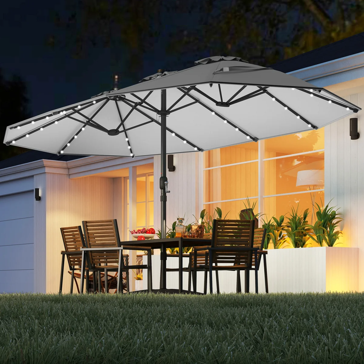 Garden Twin Parasol – image 3