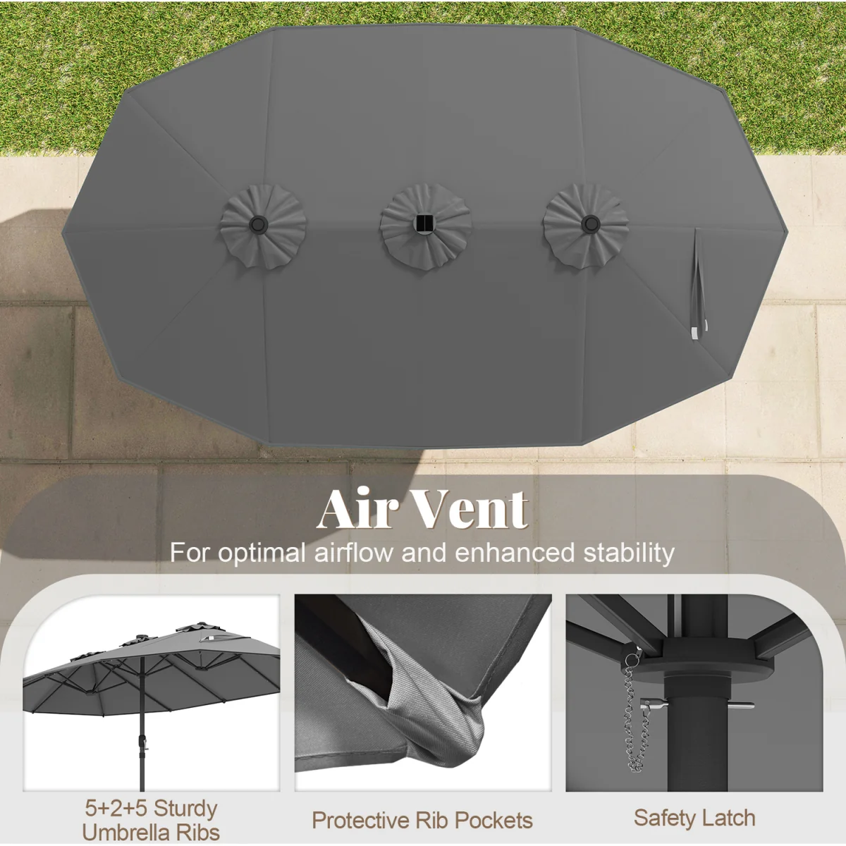 Garden Twin Parasol – image 7
