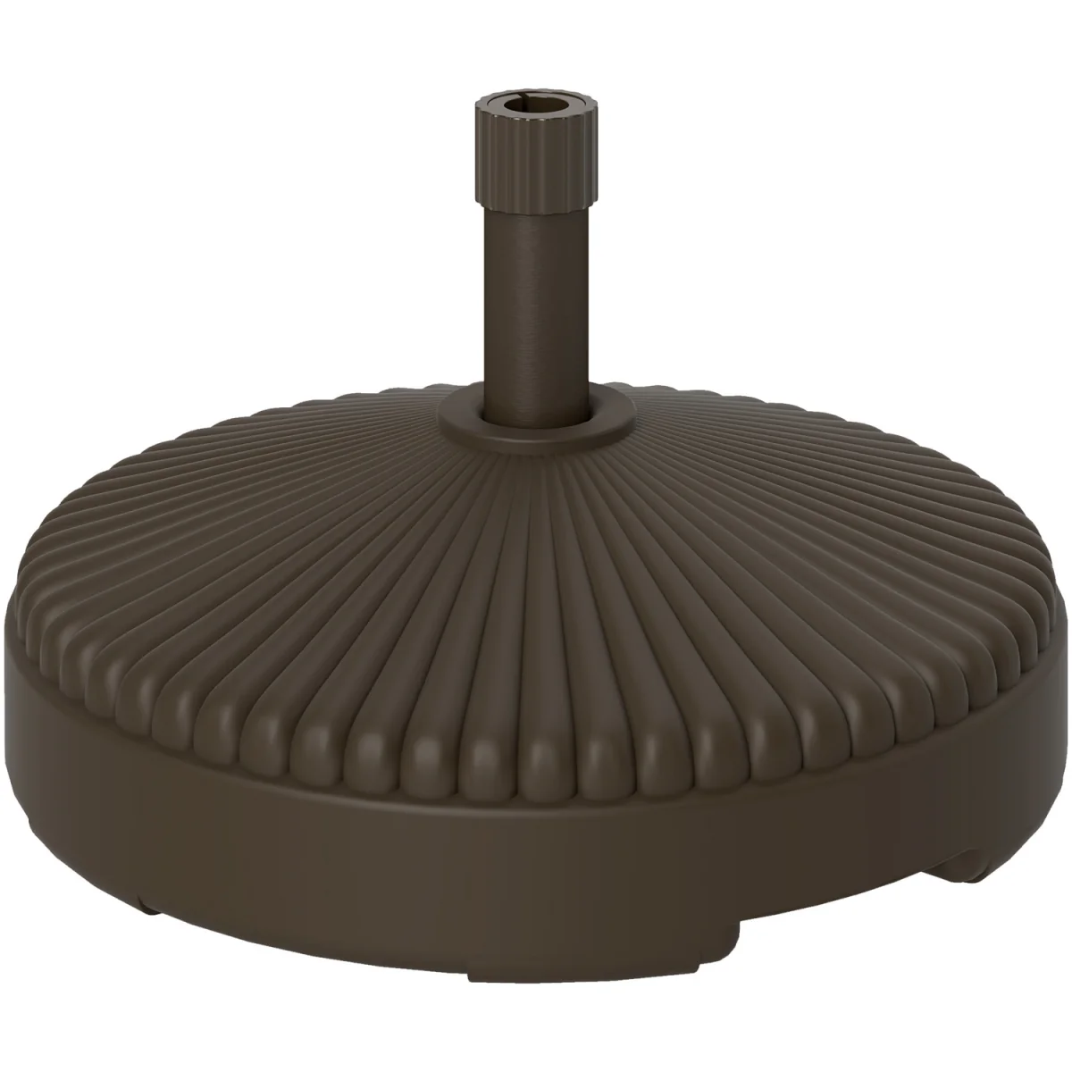 Outsunny 28kg Sand Filled, 23kg Water Filled, Garden Parasol Base - Brown – image 7