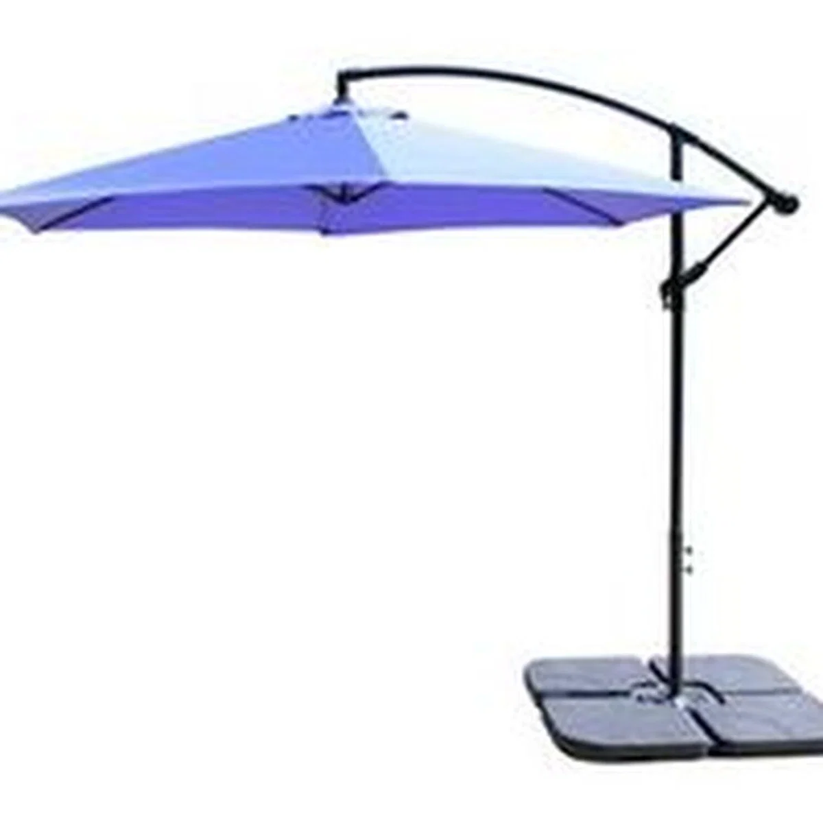 Ross James Luxury Garden Furniture Parasol with Base Weights - Royal Blue – image 3