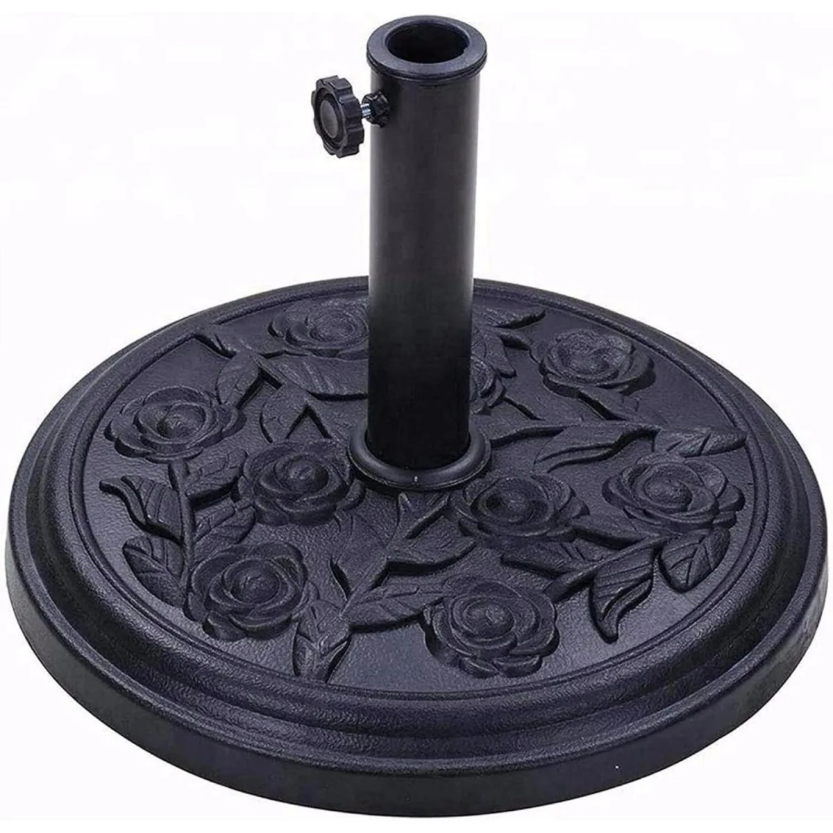 Floral Rose Parasol Base - Black – image 4