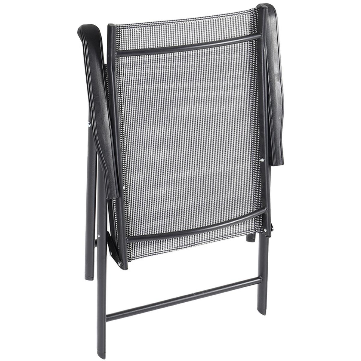 Outdoor Bistro Set with 2.5M Parasol - Grey – image 8