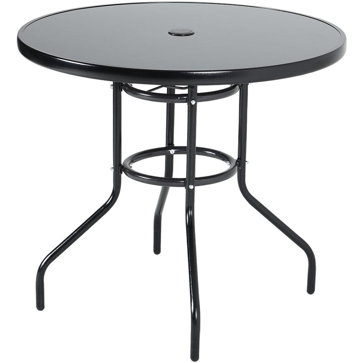 Outdoor Bistro Set with 2.5M Parasol - Grey – image 10