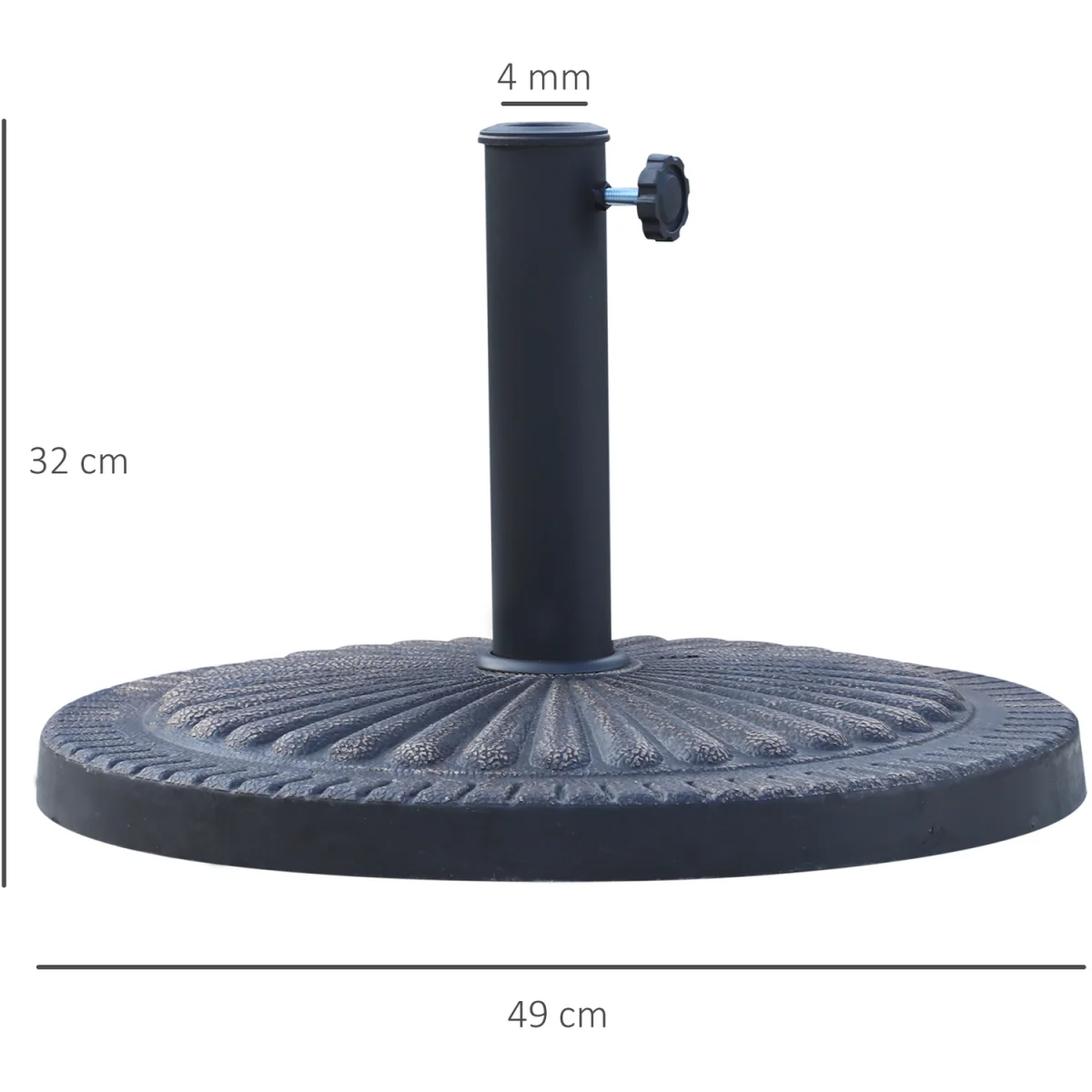 Outsunny 12kg Garden Parasol Base 01-0903 - Bronze Tone – image 9