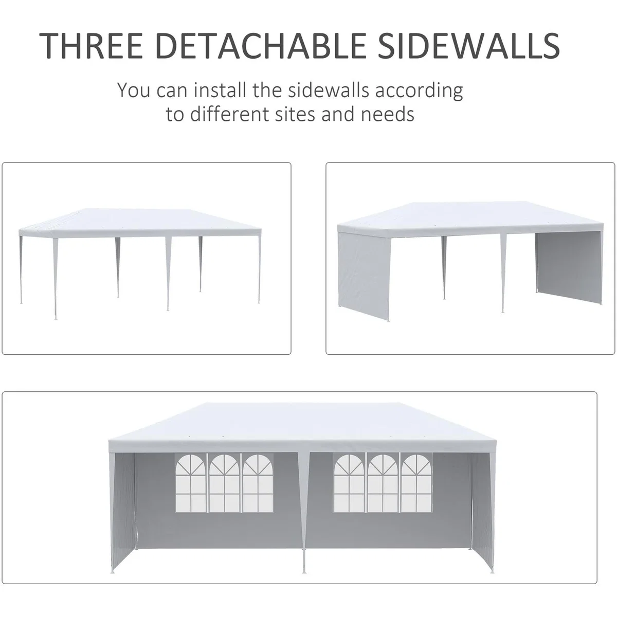 Party Gazebo Canopy - White – image 2