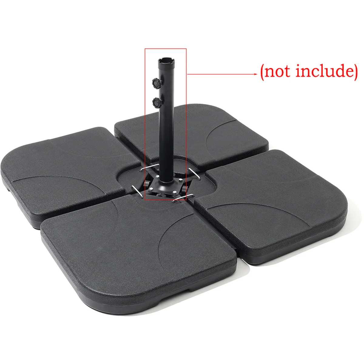 Plastic Freestanding Parasol Base - Black – image 3