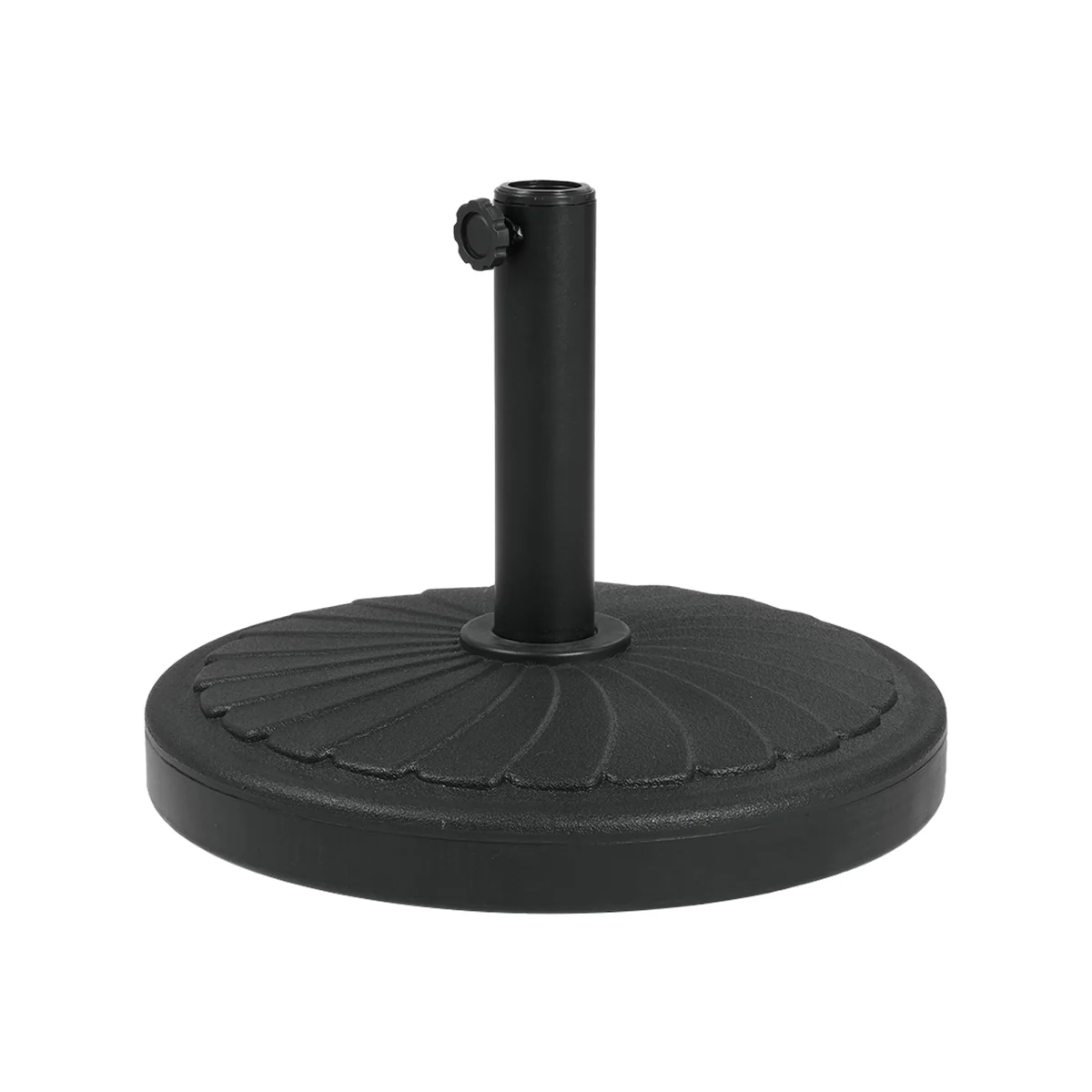 20kg Heavy Duty Round Parasol Base - Leaf Effect – image 1