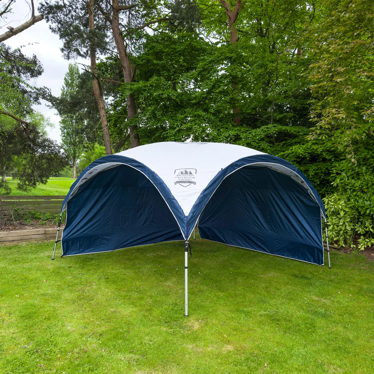 Modern Outdoor Living 3.65m Event Shelter & Side Wall - Fast Pitch Pop-Up Gazebo, UV50+ - Blue – image 2