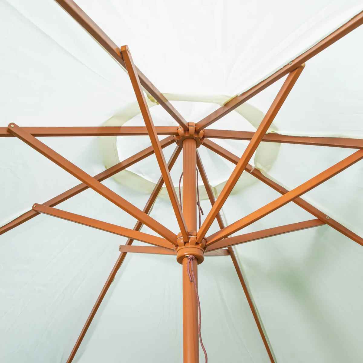 Samuel Alexander 2.7m Outdoor Wooden Garden Parasol Sun Shade with Carry Bag in Cream - Cream – image 6
