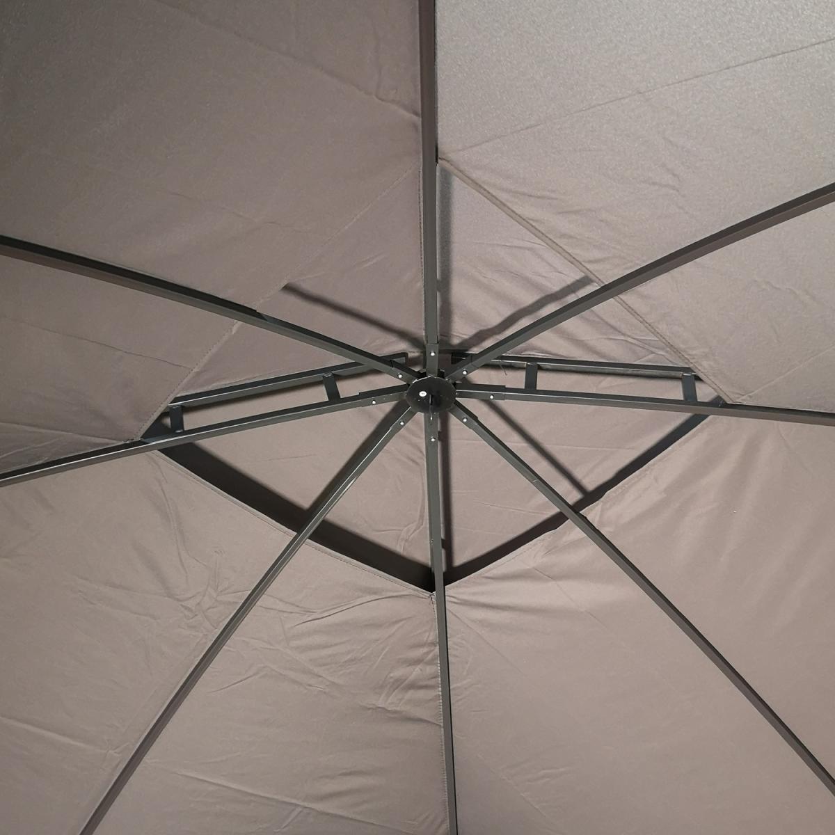 Large Stylish Grey Gazebo Party Tent with Side Walls - Grey – image 3