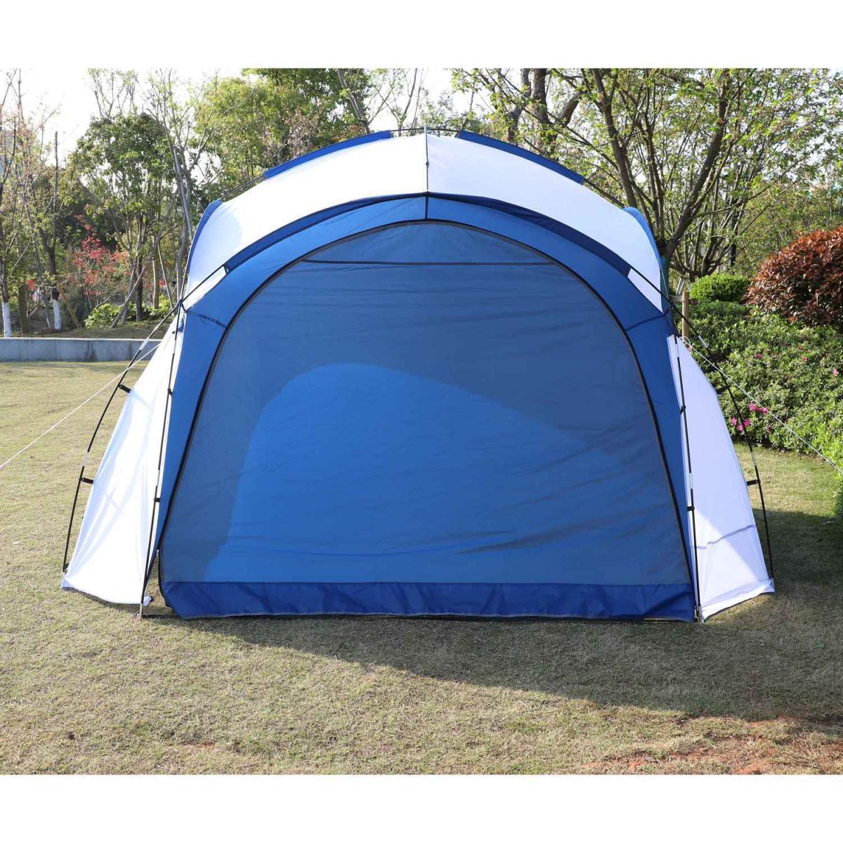 Fiberglass Gazebo with Sides 3.5x3.5m - Blue – image 4