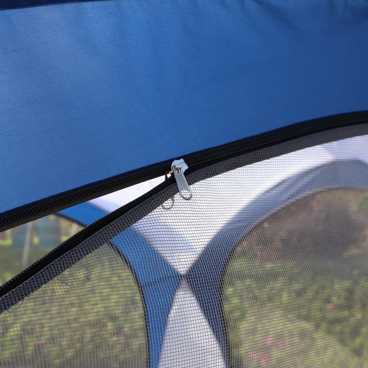 Fiberglass Gazebo with Sides 3.5x3.5m - Blue – image 5