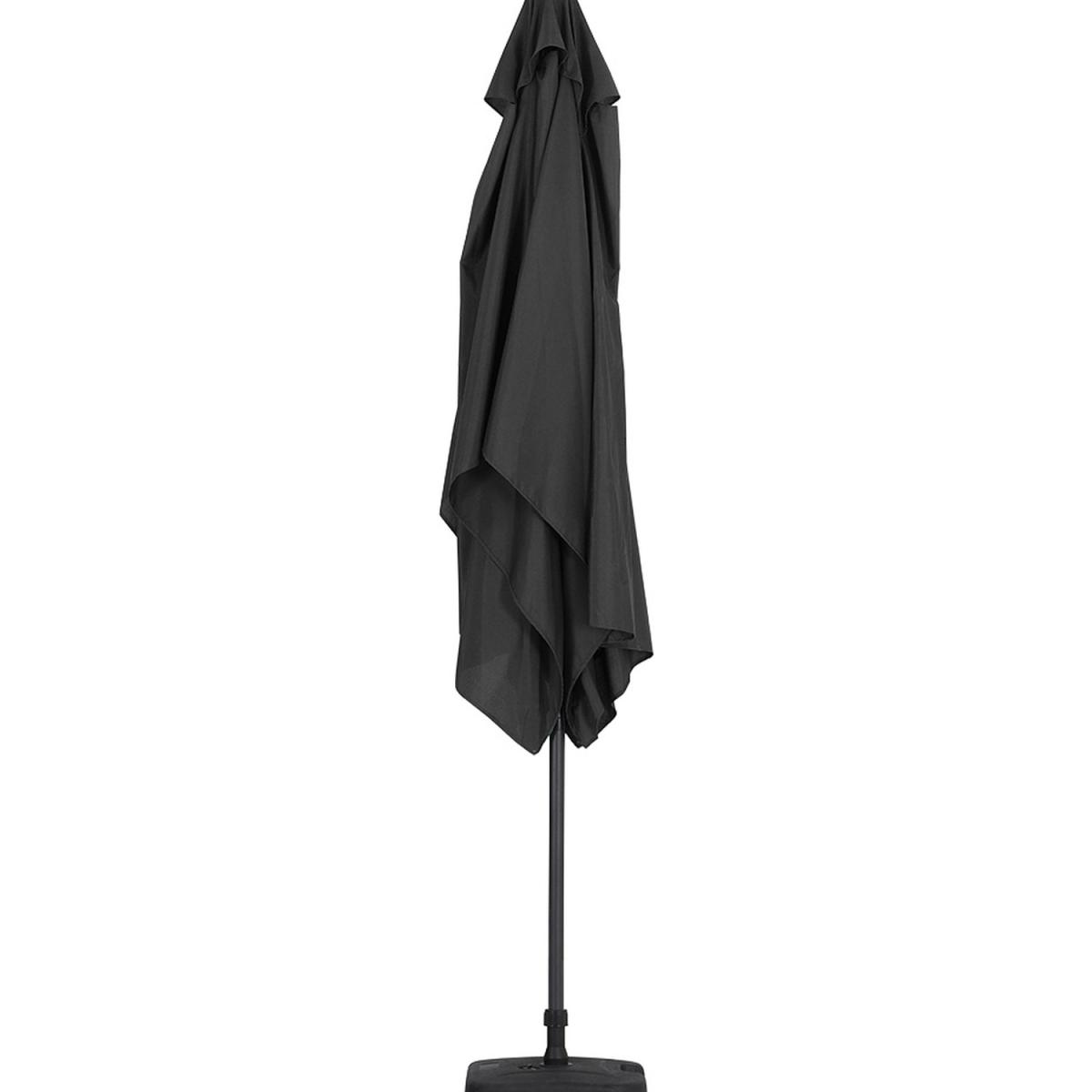 3M Rectangular Traditional Parasol with Square Plastic Base - Light Grey – image 37