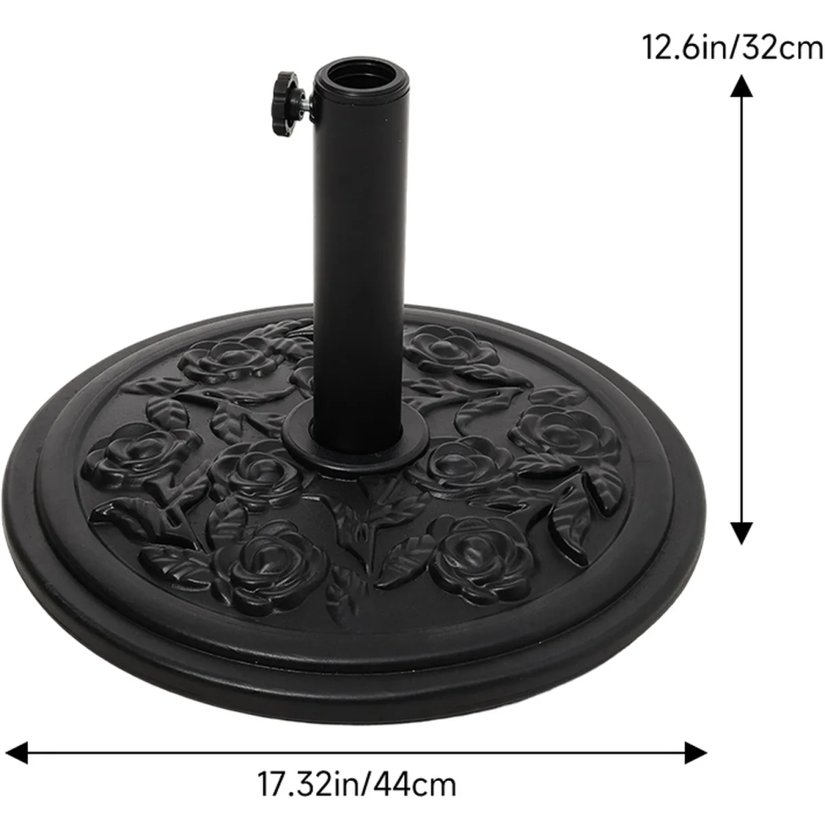 25kg Heavy Duty Round Parasol Base - Rose Pattern – image 5