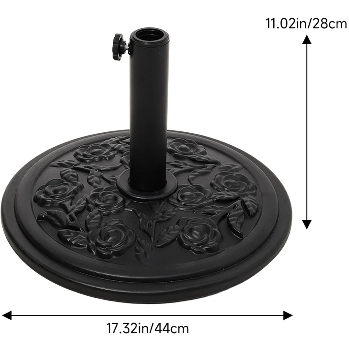 25kg Heavy Duty Round Parasol Base - Rose Pattern – image 7