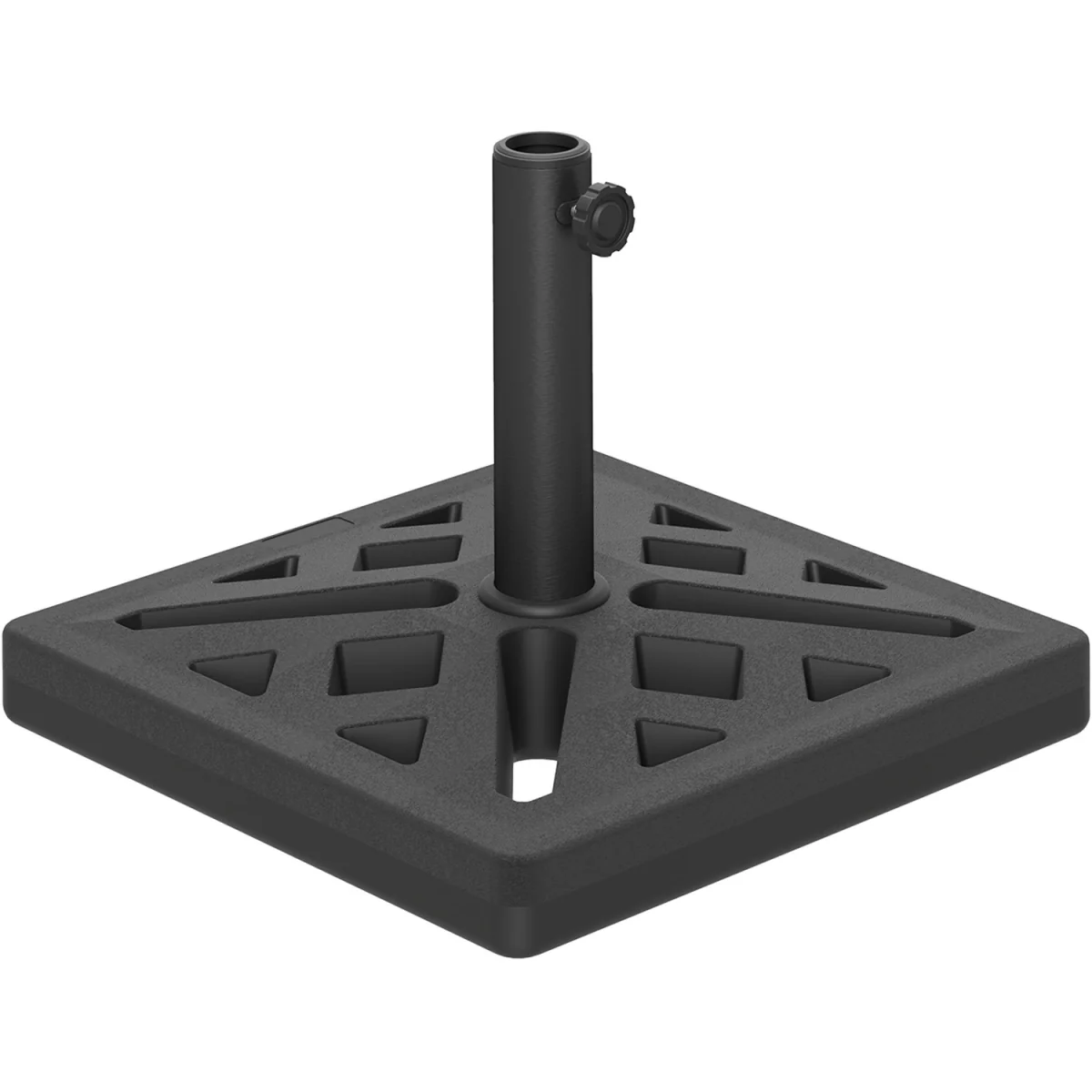 Outsunny 15kg Cut-Out Designed Garden Parasol Base - Black – image 8