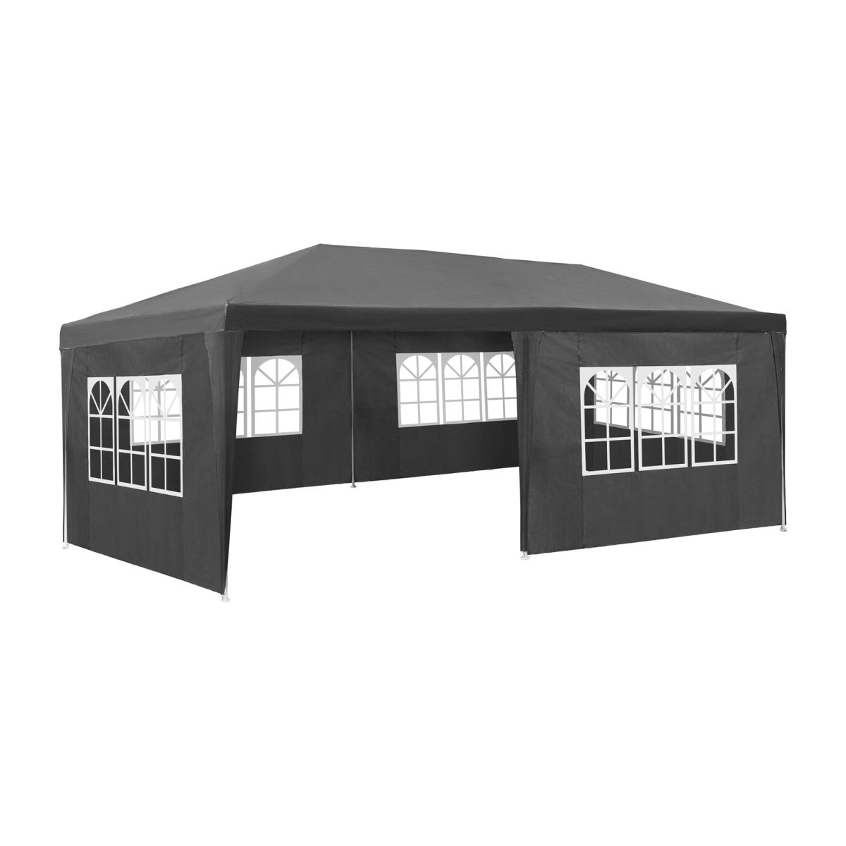 Gazebo 6x3m With 5 Side Panels - Grey – image 1