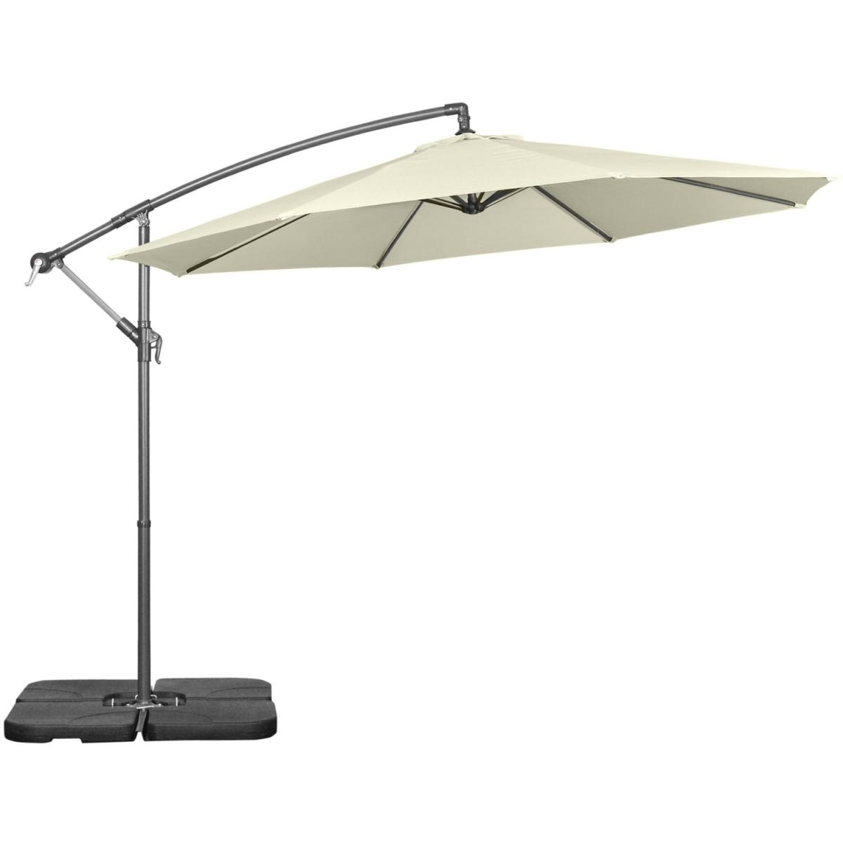 3m Garden Parasol Sun Shade Banana Umbrella - Beige – image 11