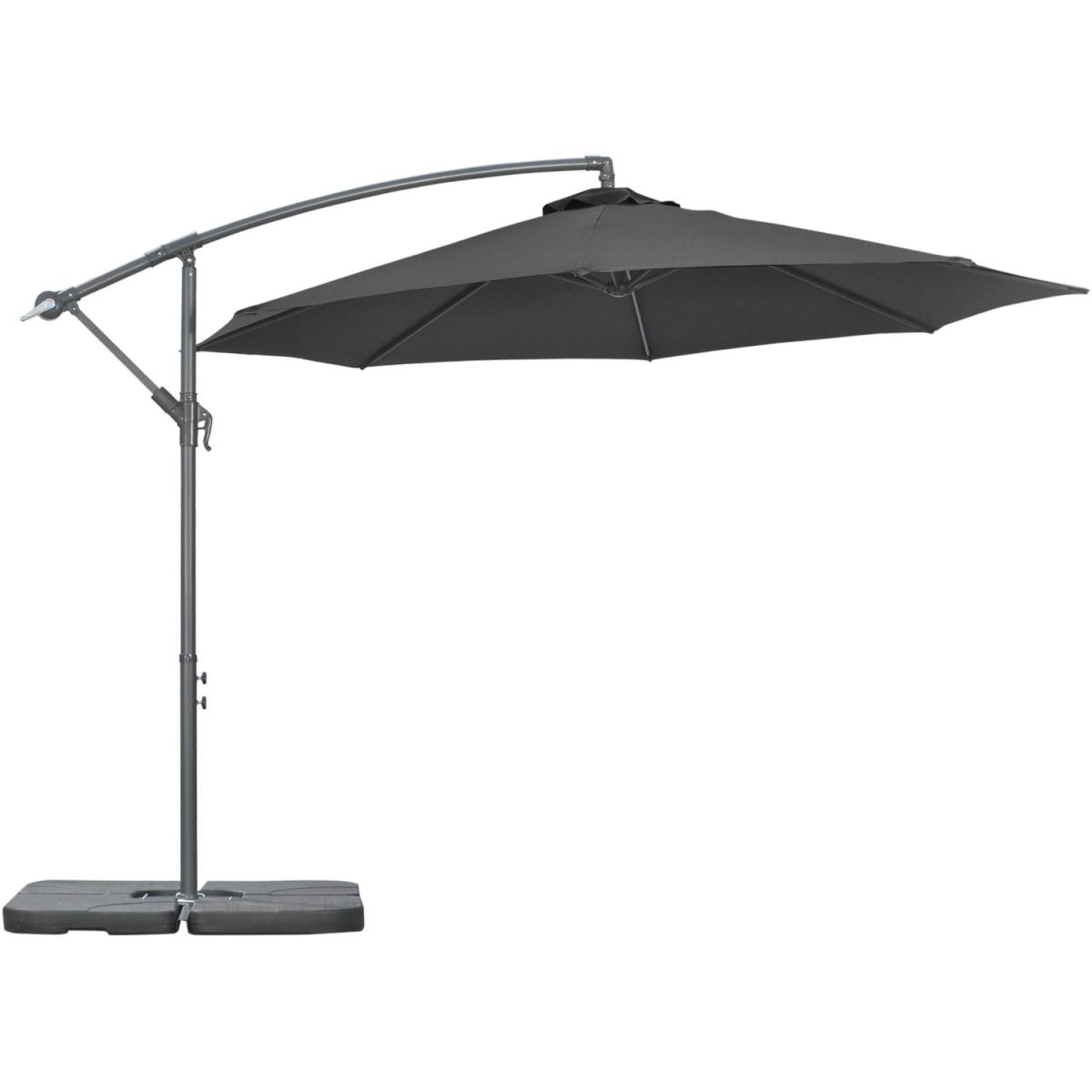 3m Garden Parasol Sun Shade Banana Umbrella - Beige – image 21