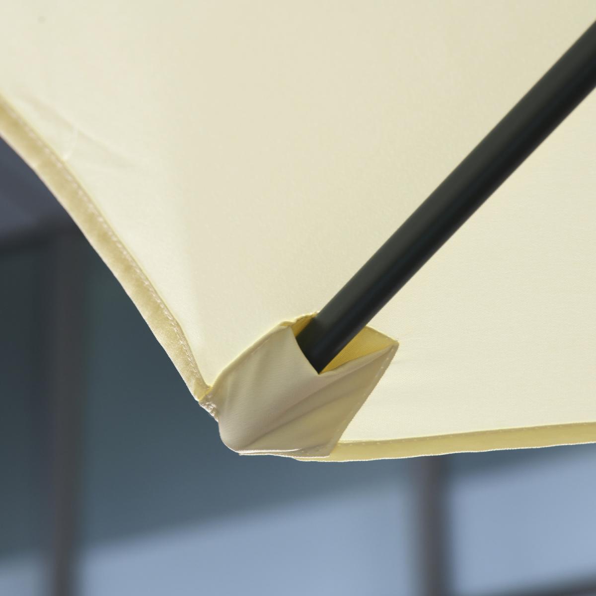 3m Garden Parasol Sun Shade Banana Umbrella - Beige – image 49