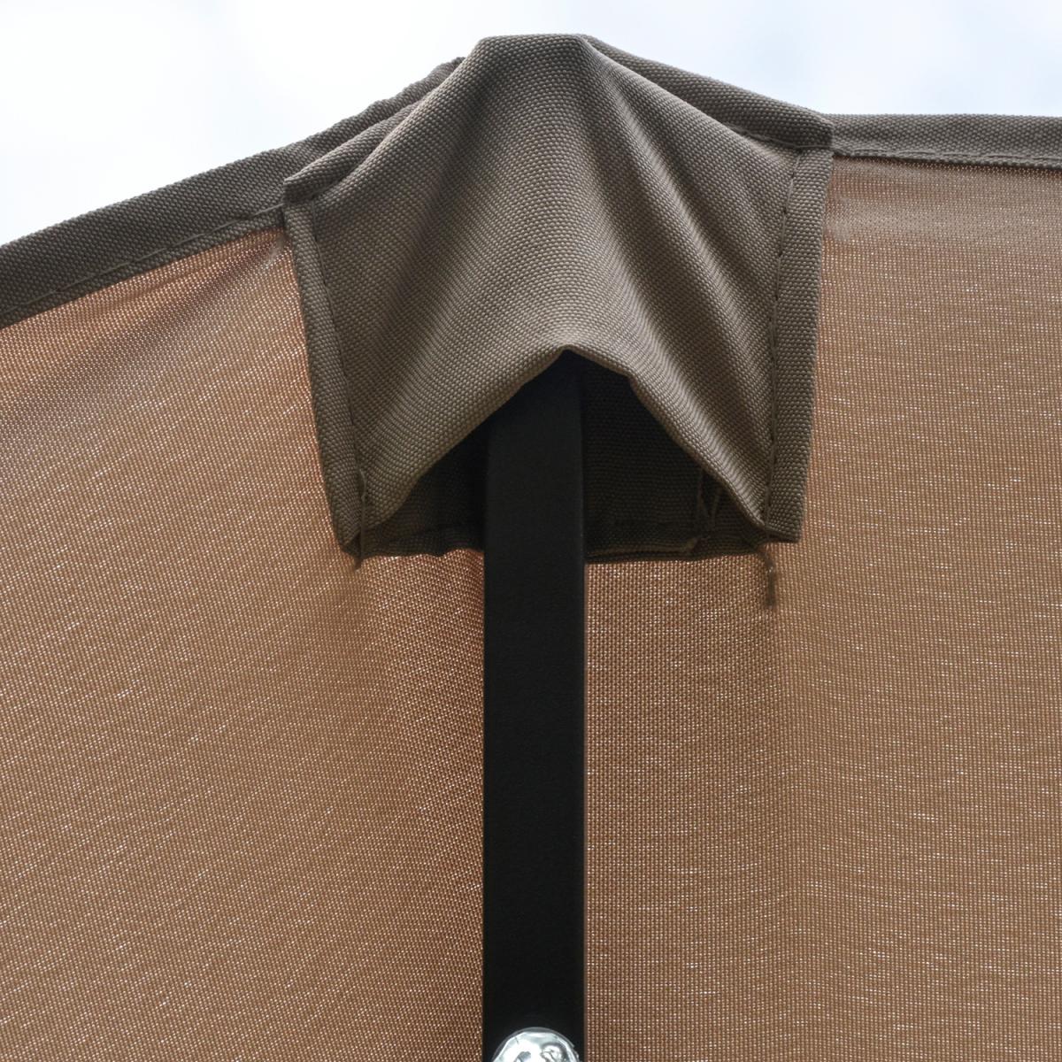 4.4m Double Sided Sun Parasol - Khaki – image 7