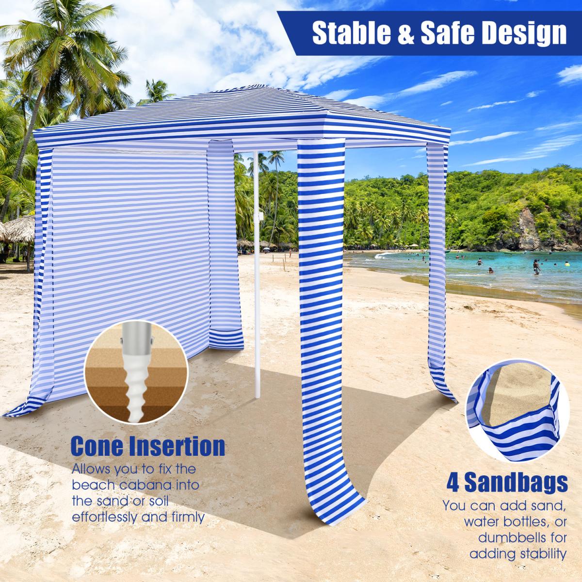 Lightweight Portable Beach Tent Canopy - Blue – image 2