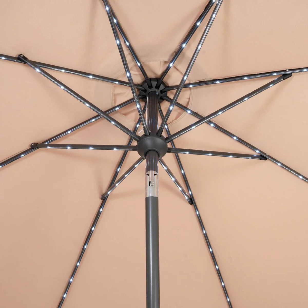 LED Tilt Parasol 2.7m - Grey – image 7